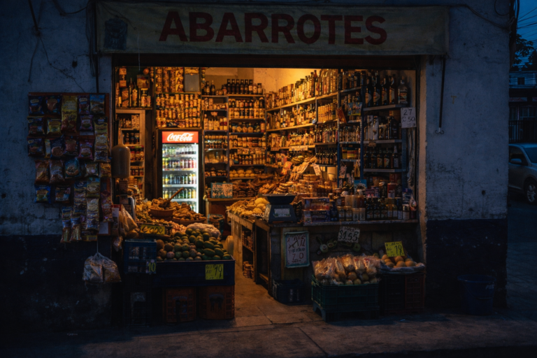 Abarrotes al atardecer