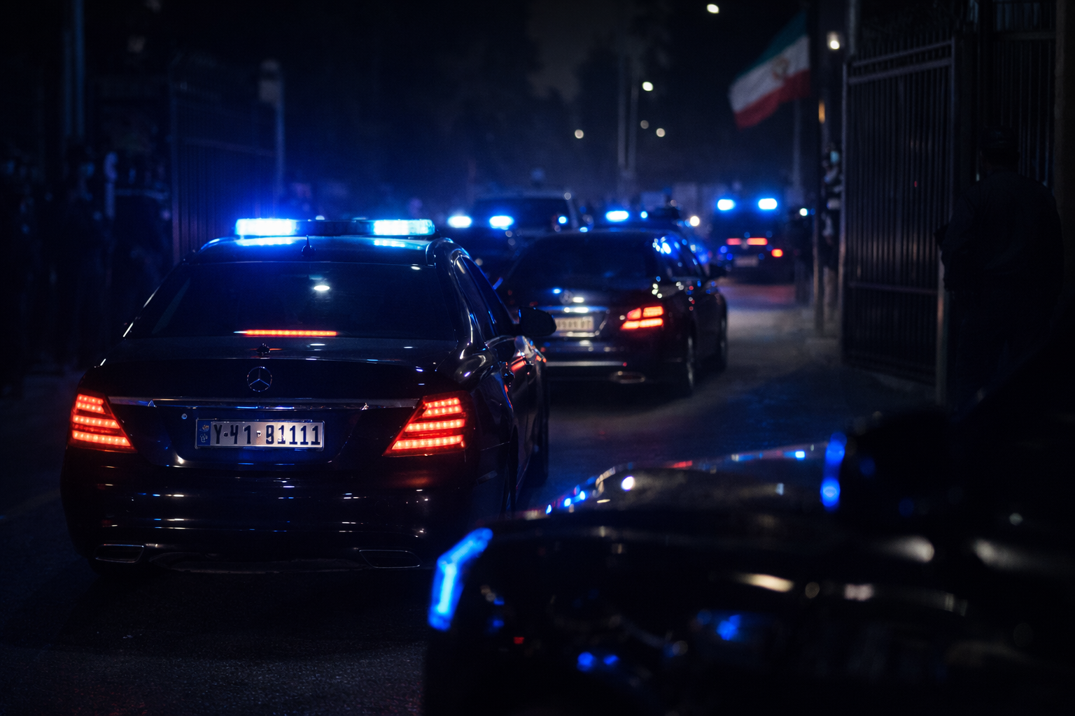 Convoy nocturno en zona segura